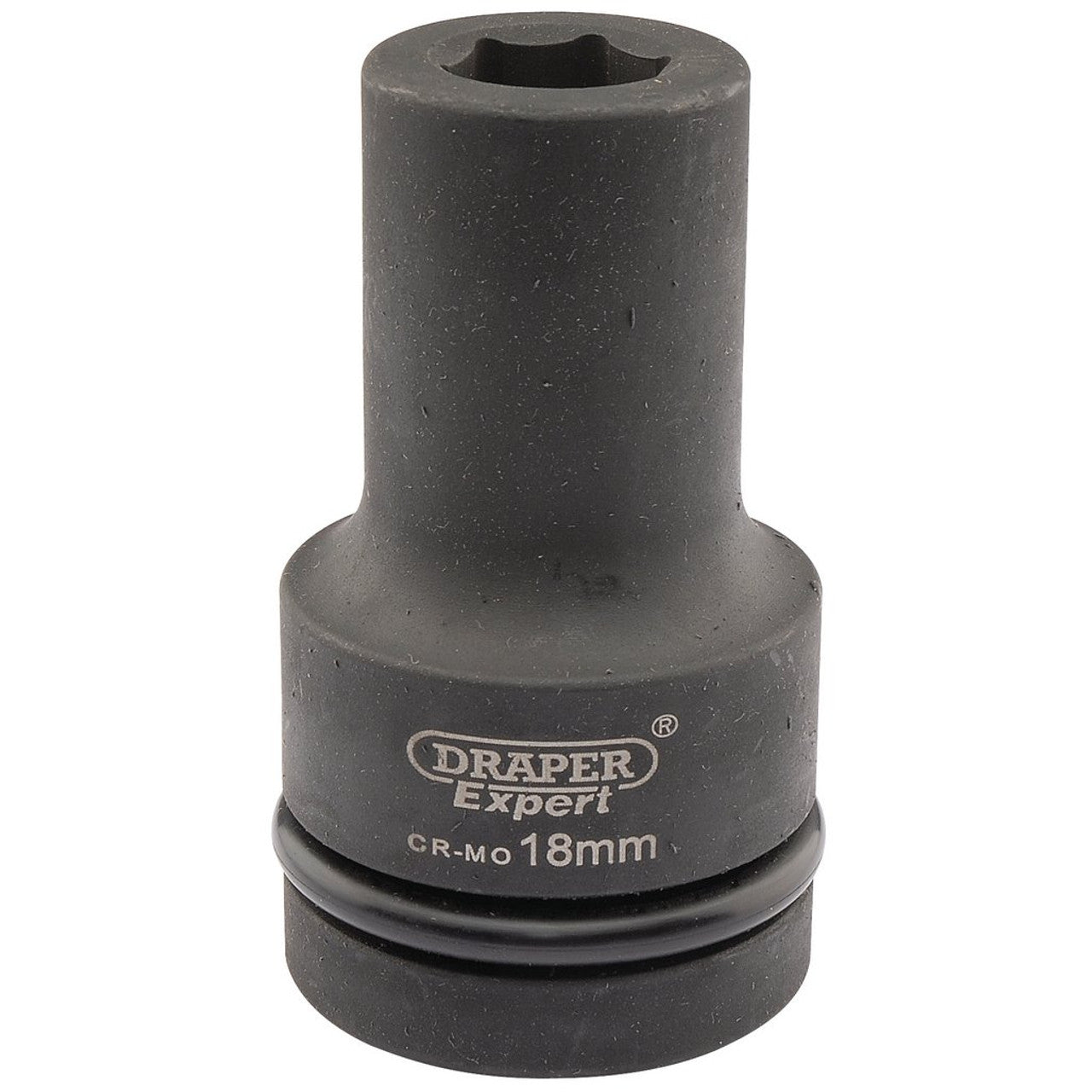 Draper 05133 Expert HI-TORQ 6 Point Deep Impact Socket, 1" Sq. Dr., 18mm