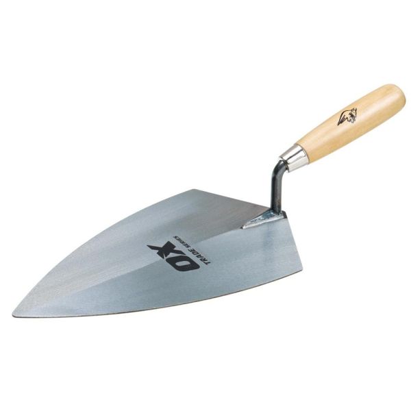 OX Tools T017528 Trade Brick Trowel Philadelphia - Wooden Handle 11"/ 280mm