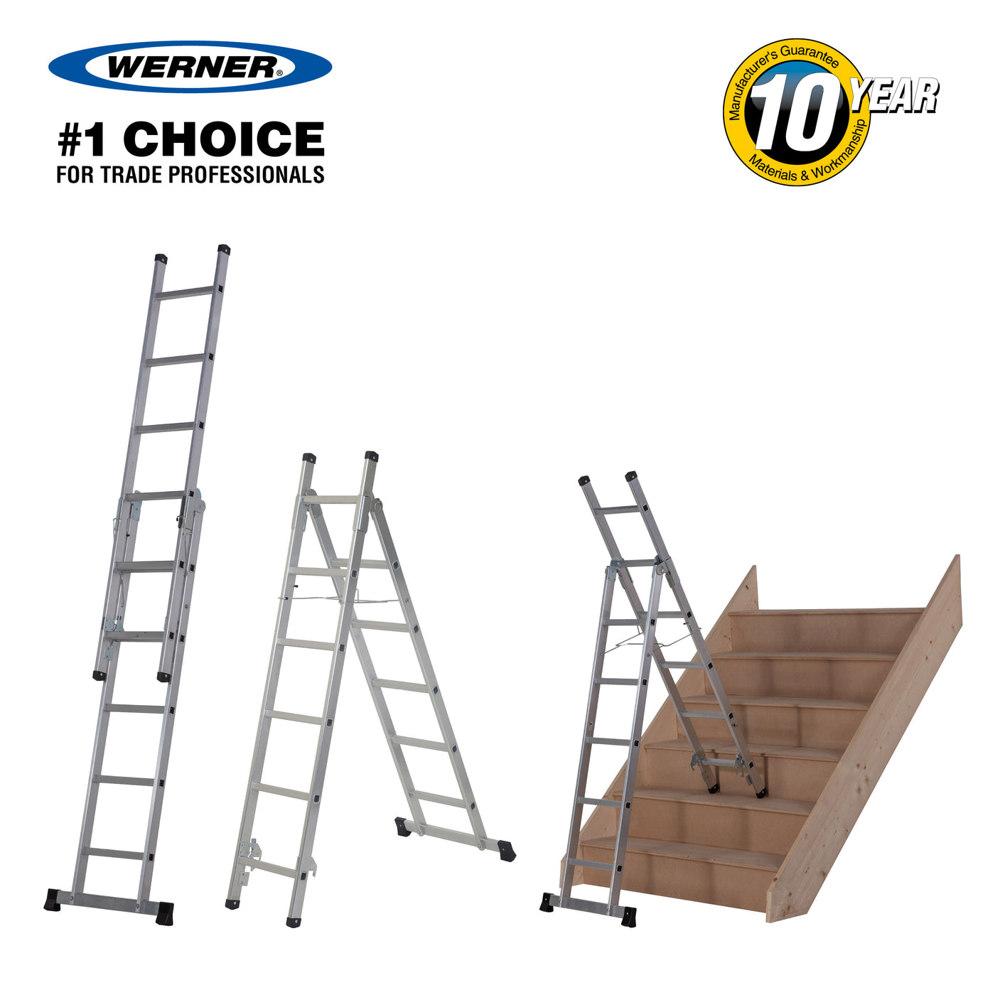 Werner 7101318 3-In-1 Combination Ladder