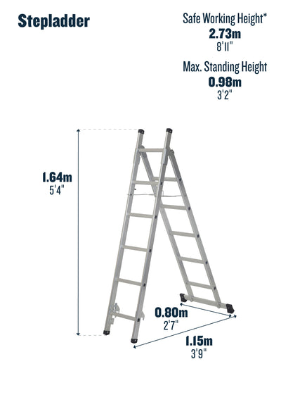 Werner 7101318 3-In-1 Combination Ladder