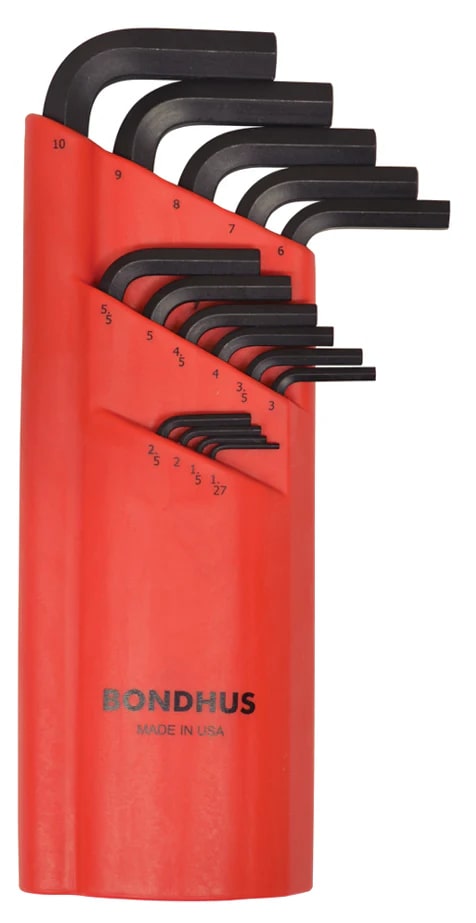 Bondhus BLX15M BallEnd Hex Key 15pcs Set 1.27mm-10mm