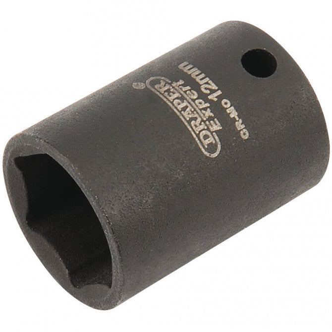 Draper 05022 HI-TORQ? 6 Point Impact Socket, 1/4" Sq. Dr., 12mm