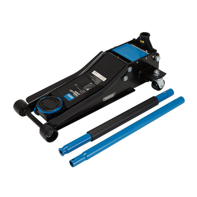 Draper 28481 Trolley Jack, 3 Tonne, Blue