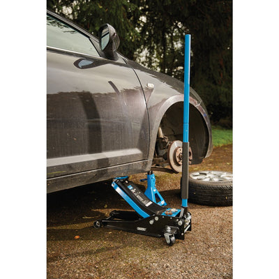 Draper 28481 Trolley Jack, 3 Tonne, Blue