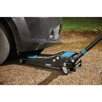 Draper 28481 Trolley Jack, 3 Tonne, Blue