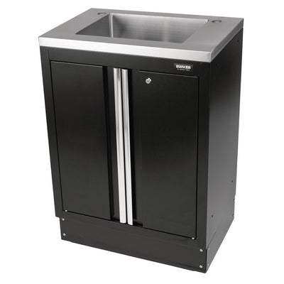 Draper 31034 Bunker Modular 2 Door Floor Cabinet with Sink, 680mm