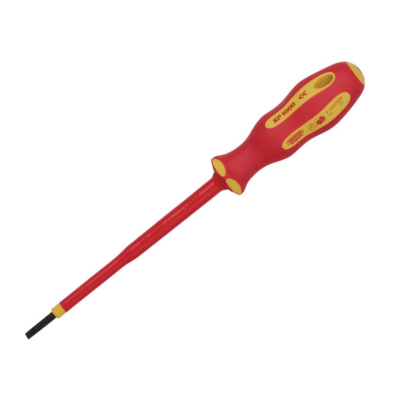 Draper 64368 XP1000 VDE Plain Slot Screwdriver, 3.0 x 100mm