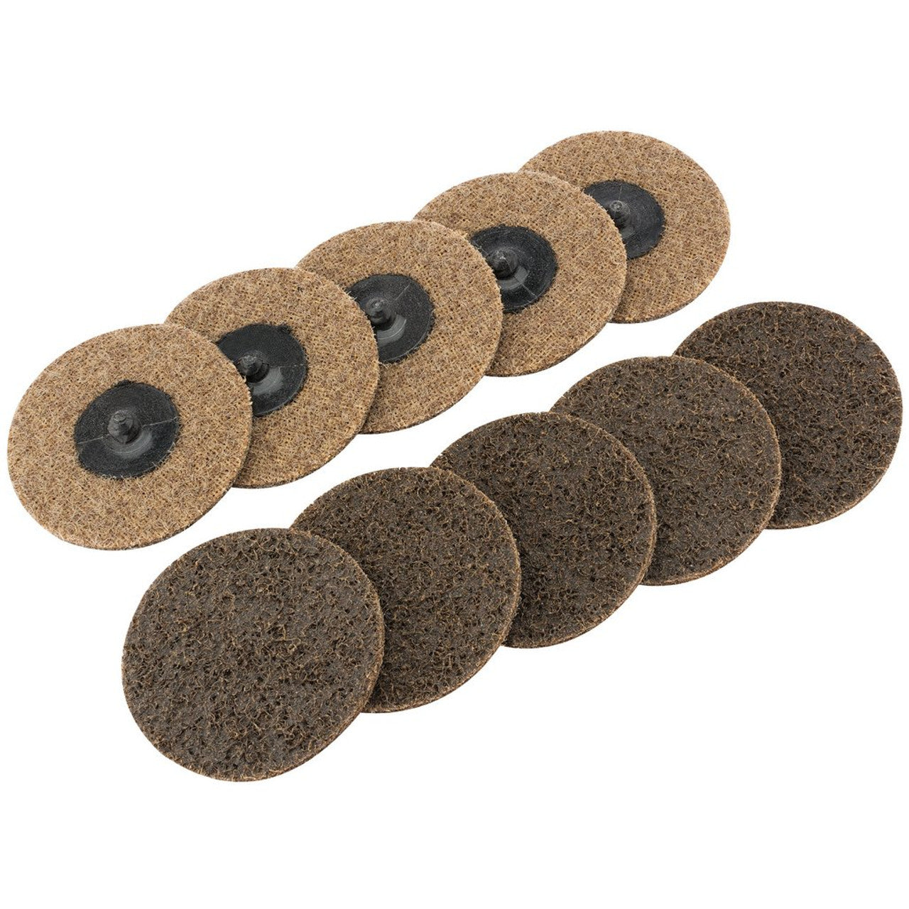 Draper 75628 Polycarbide Abrasive Pads, 75mm, Coarse (Pack of 10)