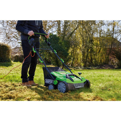 Draper 97922 230V 2-in-1 Lawn Aerator & Scarifier, 380mm, 1800W