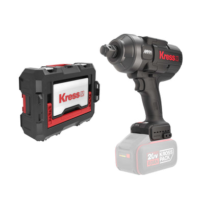 Kress KUB35.91 20V Brushless Impact Wrench, 1700Nm 3/4", Bare Tool & Stacking Case