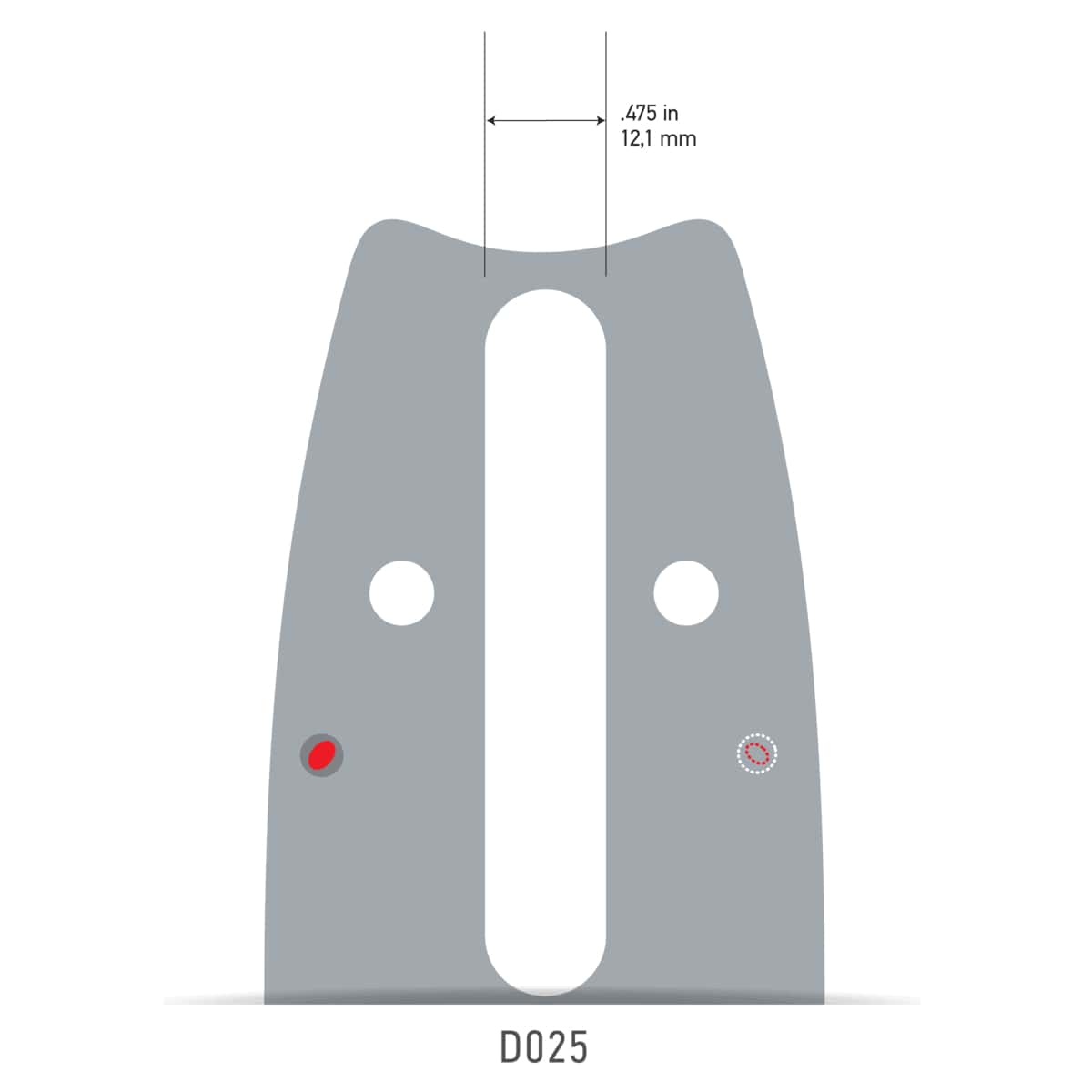 Oregon 163VXLGD025 VersaCut Guide Bar, 16"