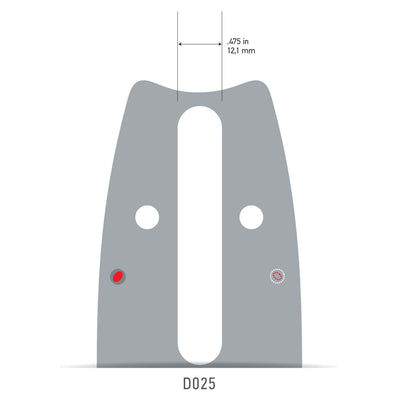 Oregon 163VXLGD025 VersaCut Guide Bar, 16"