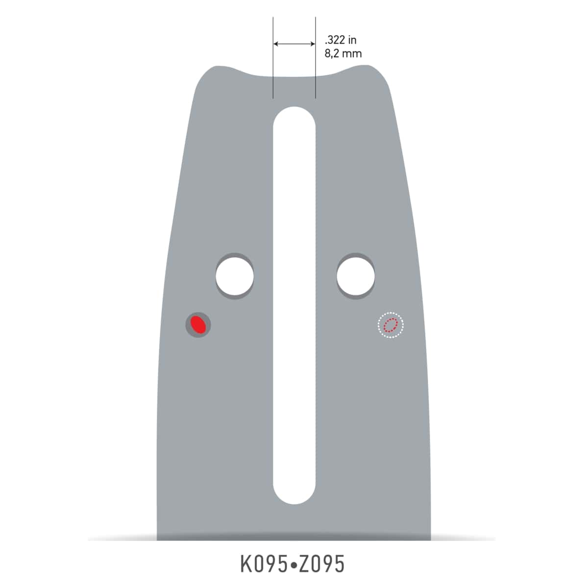 Oregon 188VXLGK095 VersaCut Guide Bar, 18"