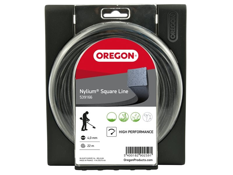 Oregon 539166 Nylium? Square Strimmer Line, 4.0mm, 22m Donut