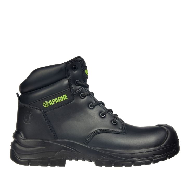 Apache Edmonton Recycled Leather Safety Boot S3, Black