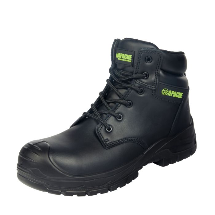 Apache Edmonton Recycled Leather Safety Boot S3, Black