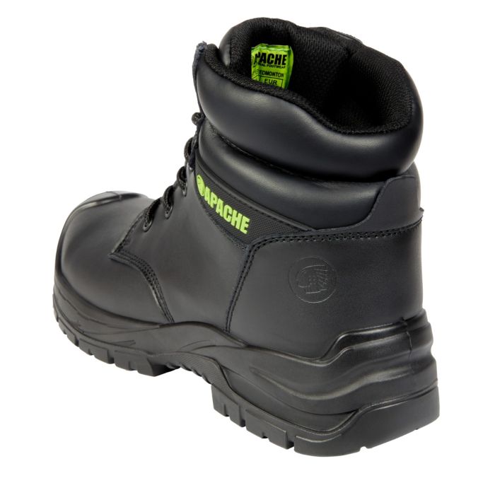 Apache Edmonton Recycled Leather Safety Boot S3, Black