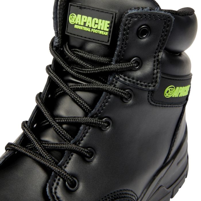 Apache Edmonton Recycled Leather Safety Boot S3, Black