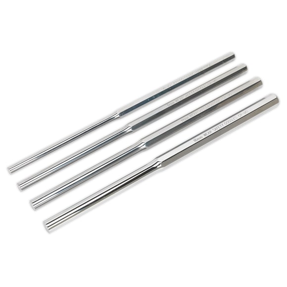 Sealey AK9147 4 Piece 350mm Extra Long Parallel Pin Punch Set