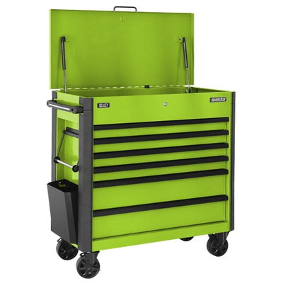 Sealey AP366HV Tool Trolley 6 Drawer with Ball Bearing Slides - Green