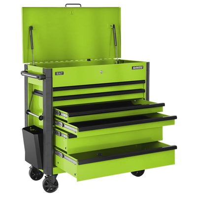 Sealey AP366HV Tool Trolley 6 Drawer with Ball Bearing Slides - Green