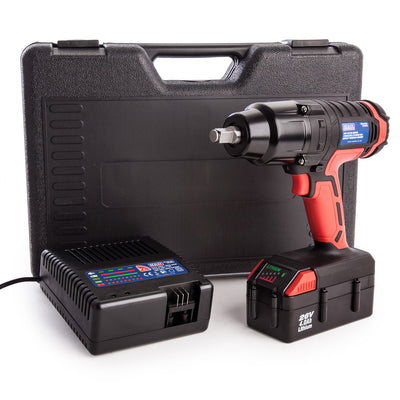 Sealey CP2612 Cordless 26V Impact Wrench 680Nm 1/2 Inch Drive, 4.0ah Battery & Charger CP2