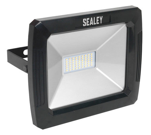 Sealey LED082 SEALEY Floodlight with Wall Bracket 50W SMD LED 230V