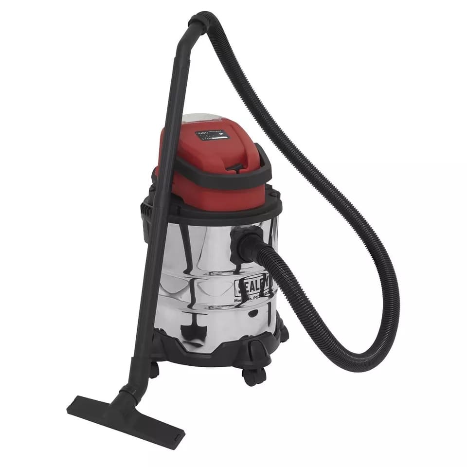 Sealey PC20VCOMBO4 Sealey Vacuum Cleaner 20L Wet & Dry Cordless 20V SV20 Series with 4Ah Battery & Charger