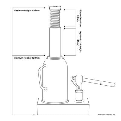 Sealey SJ10 Bottle Jack 10 tonne