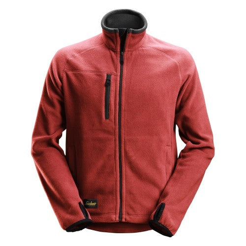 Snickers 8022 AllRoundWork POLARTEC Fleece Jacket, Chilli Red