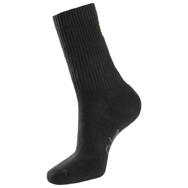 Snickers 9214 Cotton Socks, 3-Pack, Black