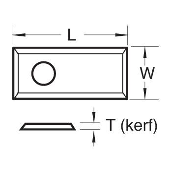 Trend Rota-Tip Blade 50 x 12 x 1.7mm (X1 Blade)