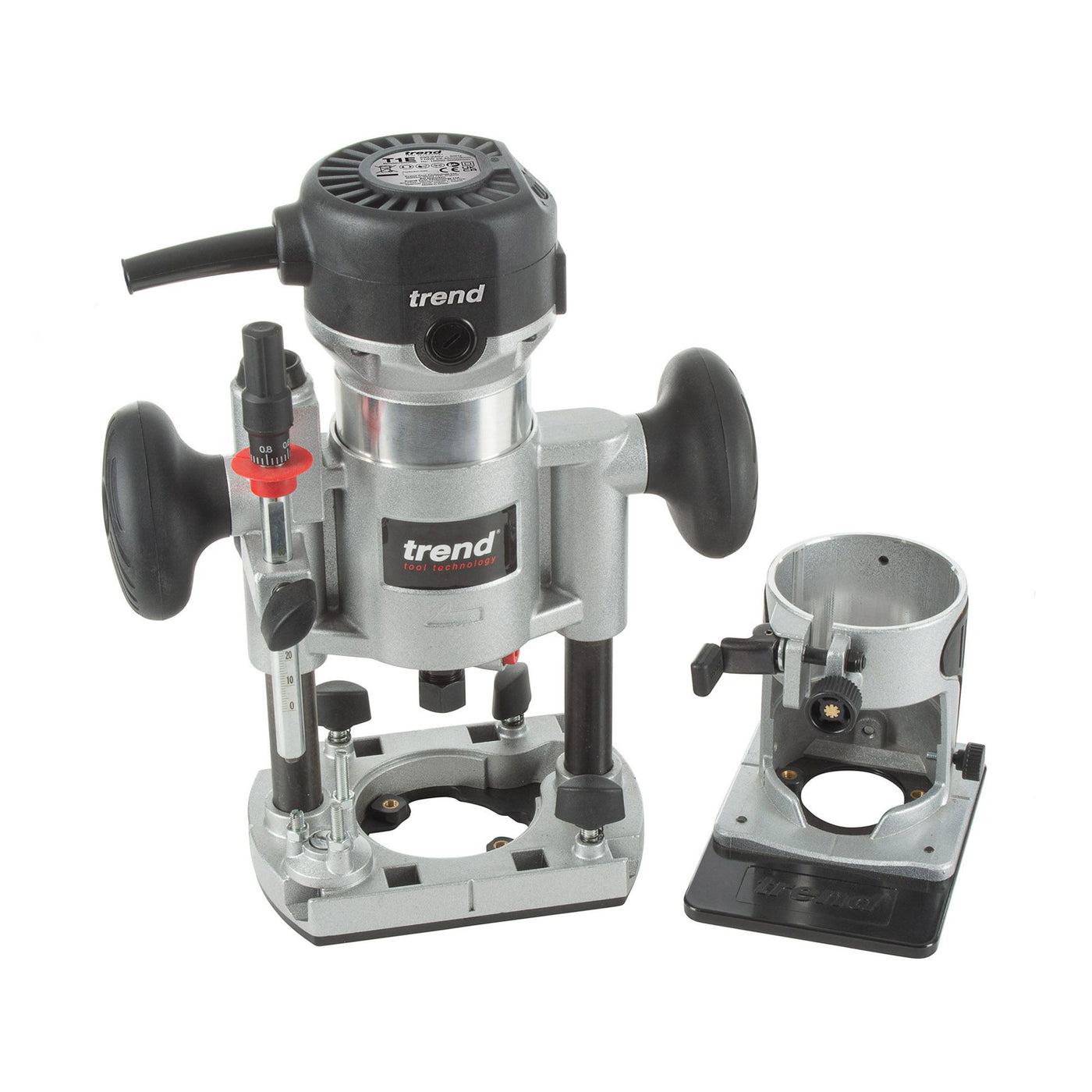 Trend T1EPS 710W 1/4" Dual-Base Trim & Plunge Router 240V