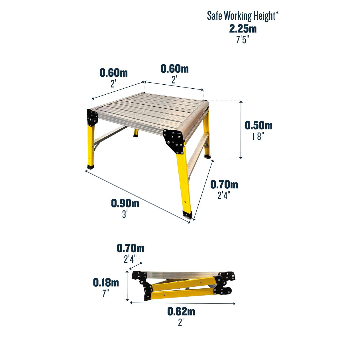 Werner 31389800 Odd Job 600 Fibreglass Work Platform