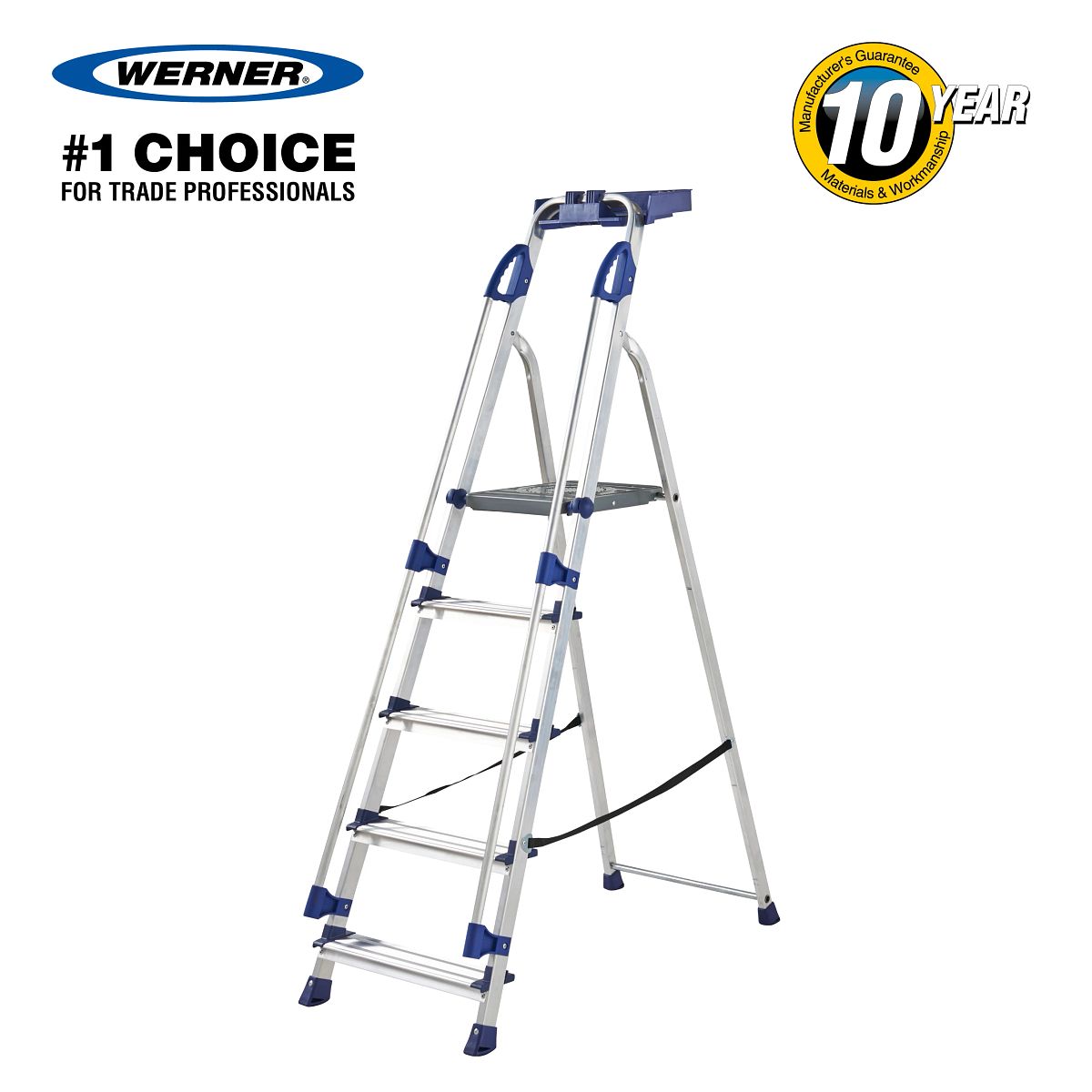 Werner 7050518 Stepladder 5 Tread Workstation