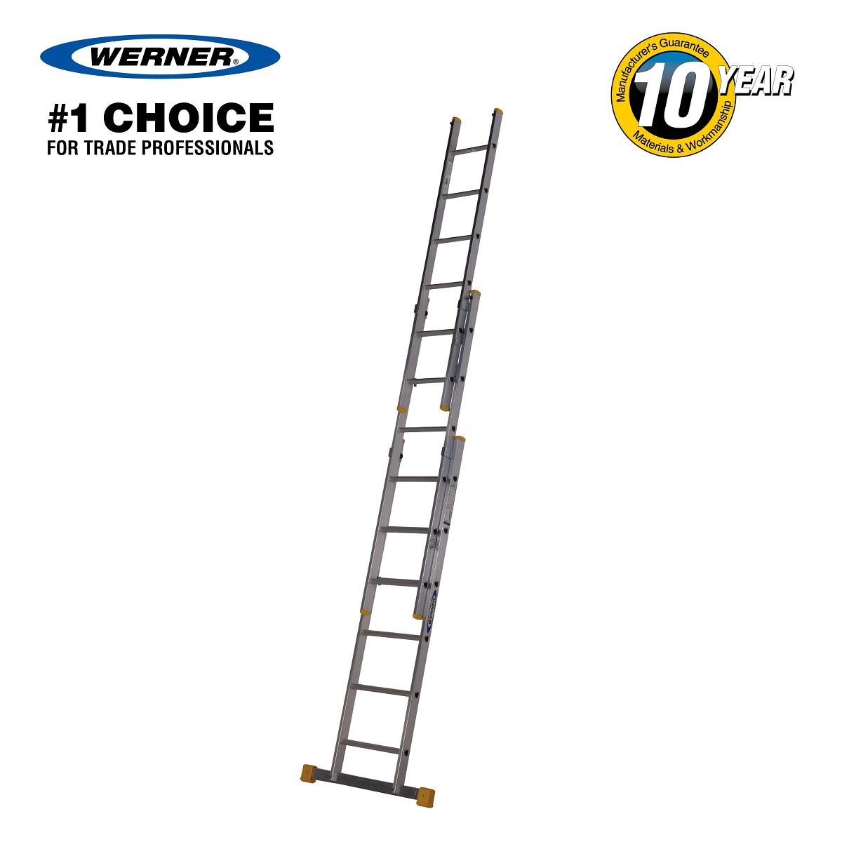 Werner 7231818 D Rung Extension Ladder 1.85M Triple