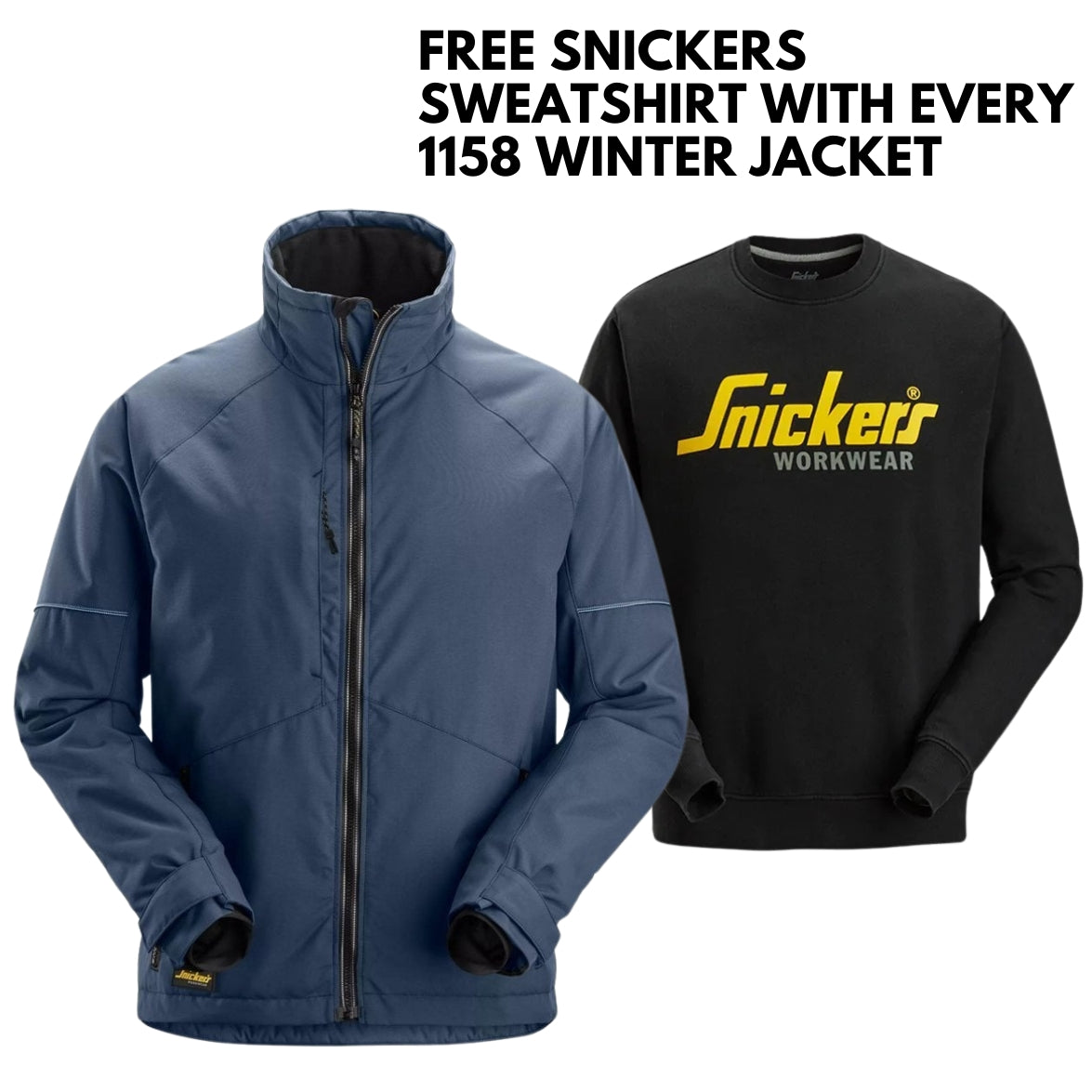 Snickers 1158 AllroundWork Winter Jacket, Navy/Black