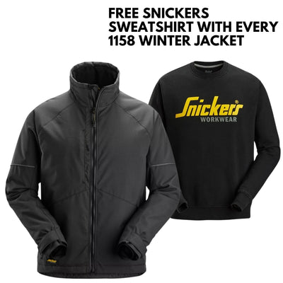 Snickers 1158 AllroundWork Winter Jacket, Black