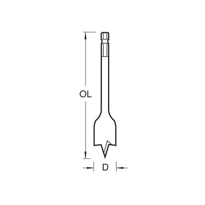 Trend Snappy Flat Bit 12mm