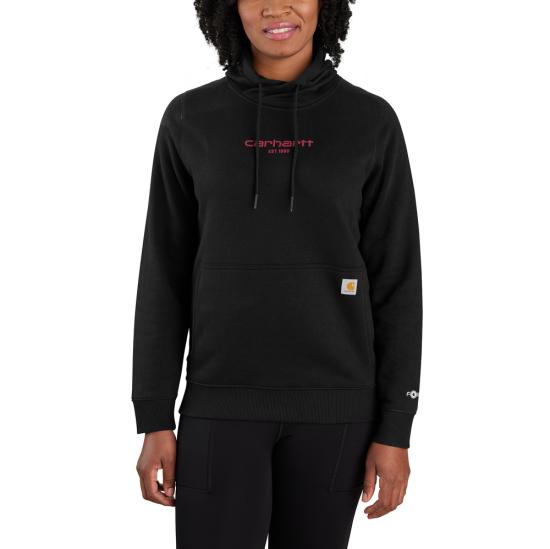 Carhartt 105573 Women's Force Lightweight Sweatshirt, Black