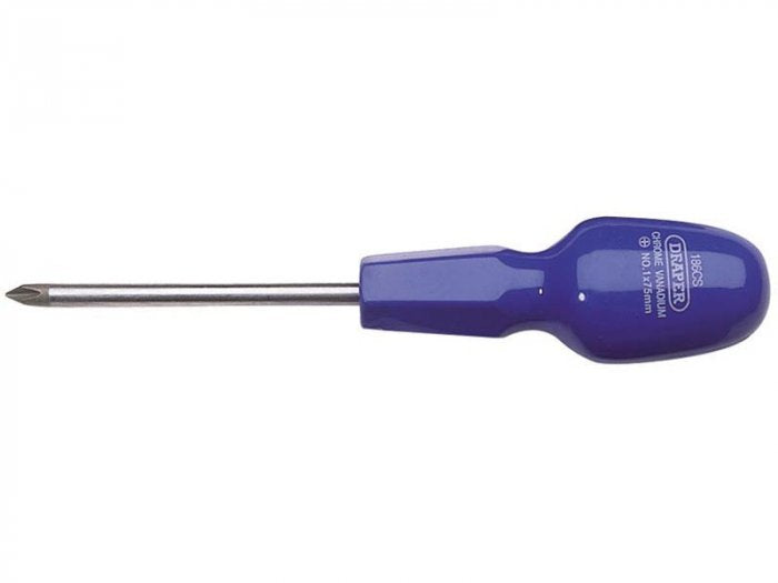 Draper 19504 Cross Slot Cabinet Pattern Screwdriver, No.1 x 75mm