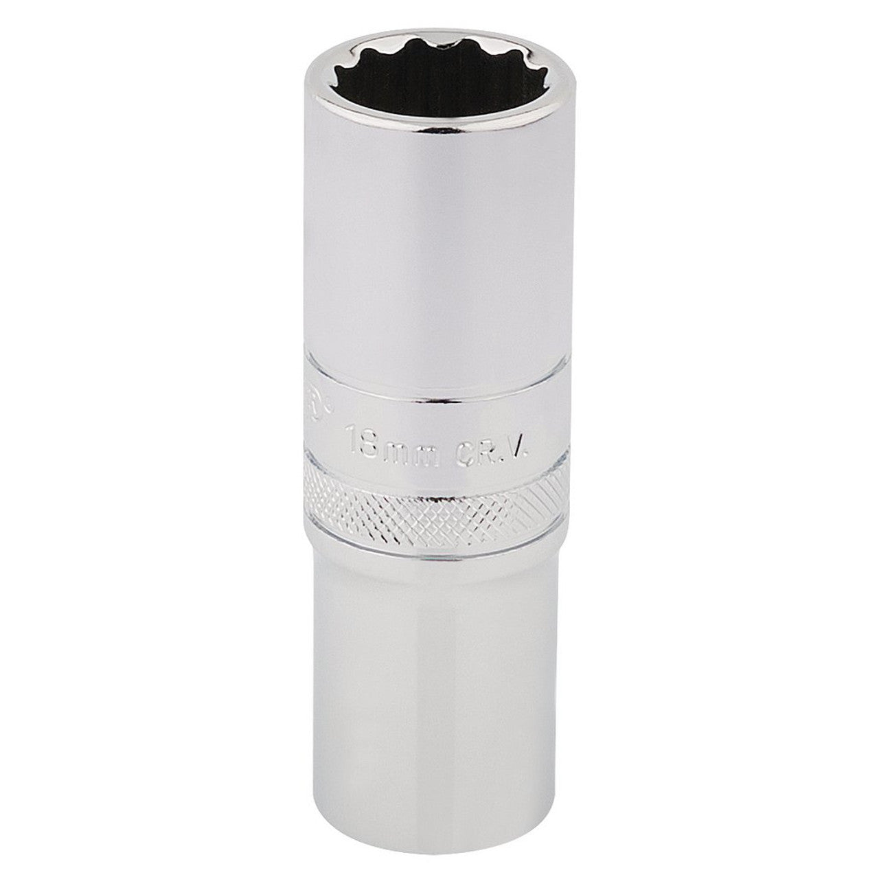 Draper 33741 HI-TORQ 12 Point Deep Socket, 1/2" Sq. Dr., 18mm