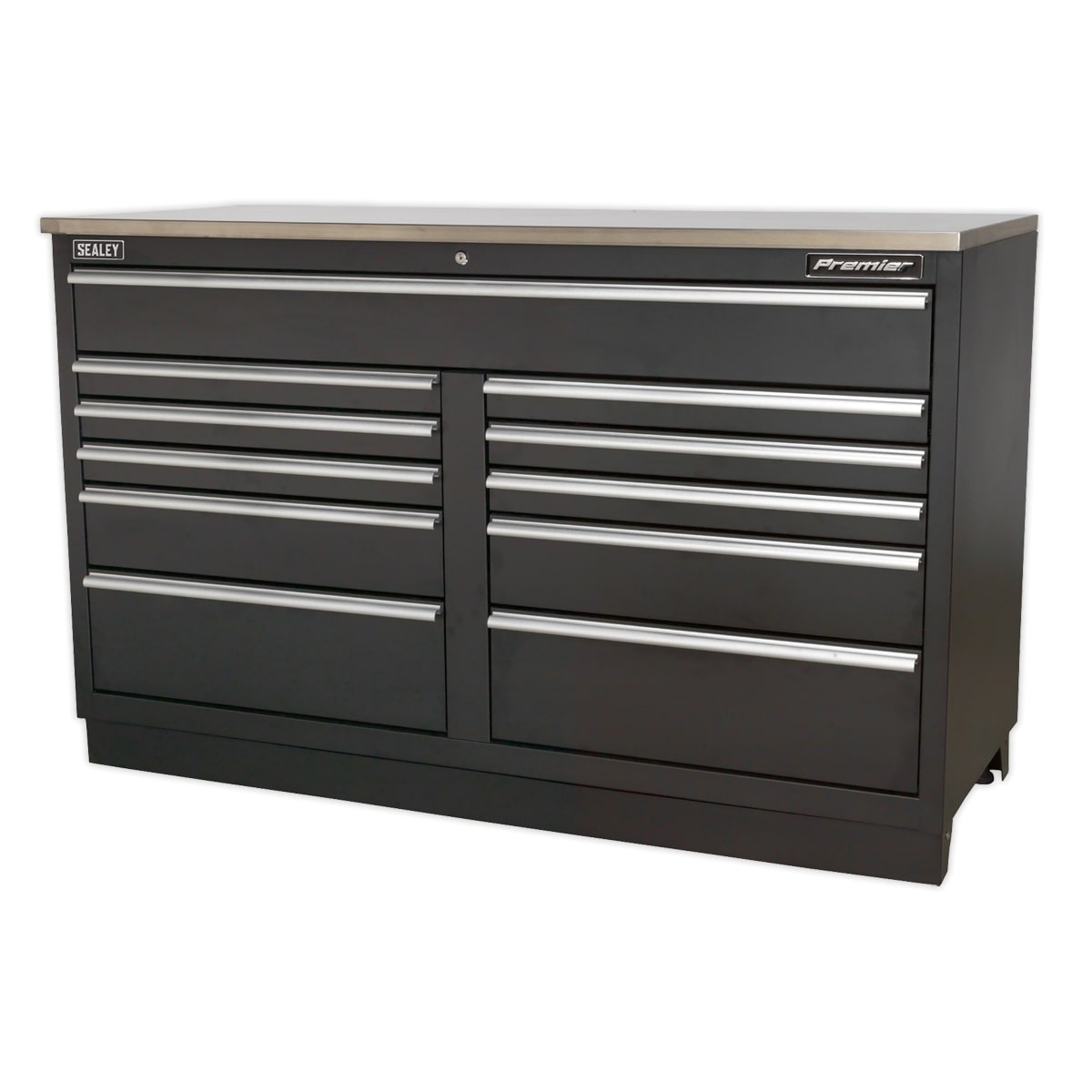 Sealey APMSSTEEL Complete Modular Workshop Storage Combination - Stainless Steel Worktop