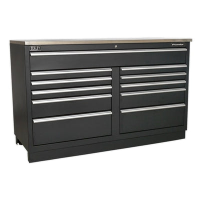 Sealey APMSSTEEL Complete Modular Workshop Storage Combination - Stainless Steel Worktop