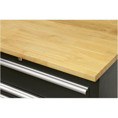 Sealey APMSCOMBO7W Modular Storage System Combo - Oak Worktop