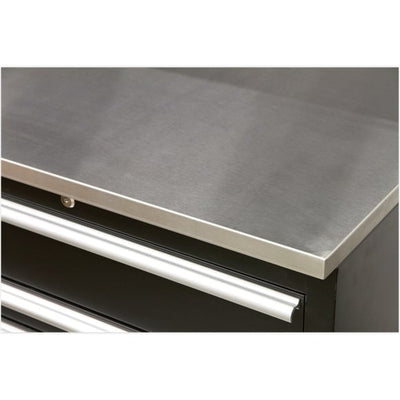 Sealey APMSSTEEL Complete Modular Workshop Storage Combination - Stainless Steel Worktop