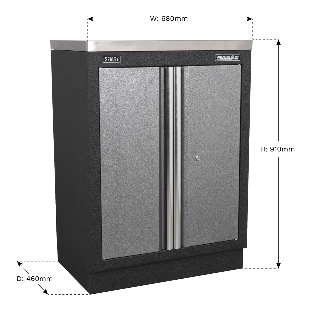 Sealey APMSSTACK12W Superline Pro 2.04m Storage System - Pressed Wood Worktop