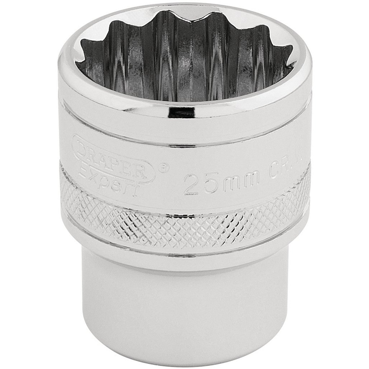 Draper 33418 HI-TORQ 12 Point Socket, 1/2" Sq. Dr., 25mm