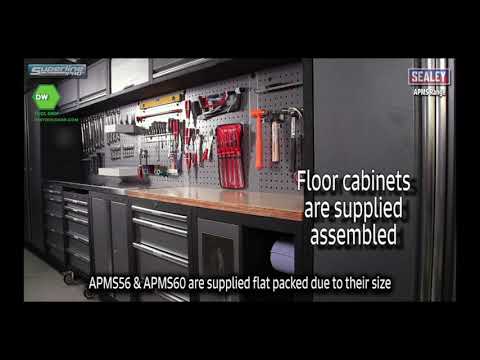 Sealey APMSSTACK11W Superline Pro 2.04m Storage System - Pressed Wood Worktop