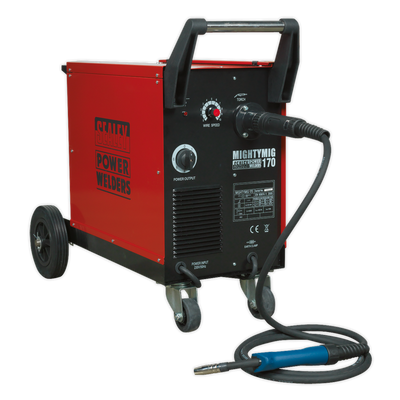 Sealey MIGHTYMIG170 Professional Gas/No-Gas MIG Welder 170Amp with Euro Torch